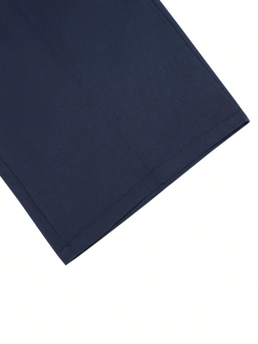Navy Blue Casual Men's Wide Leg Pants - Picture 8 of 8